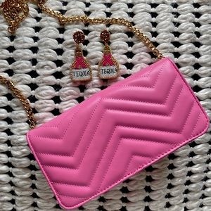 💓Chevron Cocktail Bag💓 + Tequila Earrings 🍹